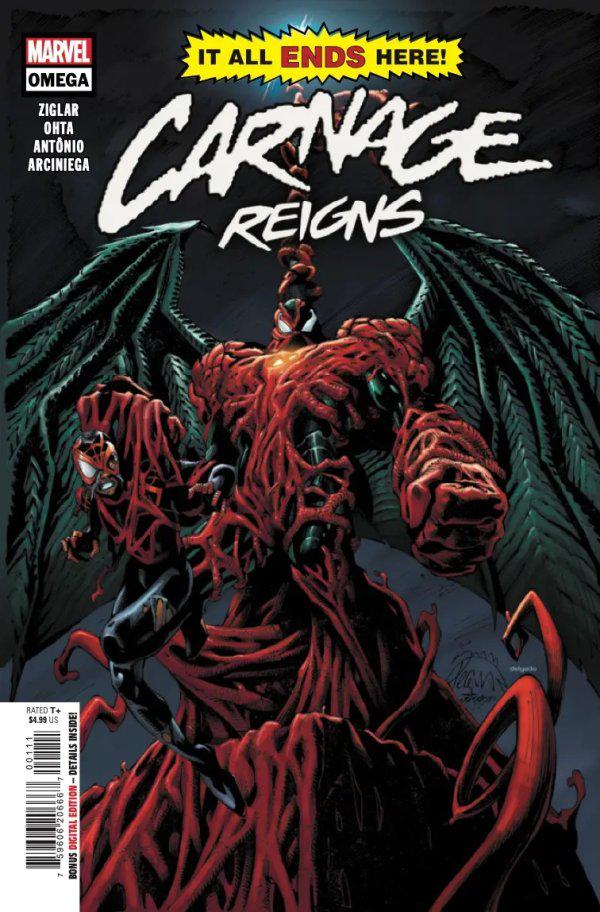 Carnage Reigns: Omega #1 (2023) Comic Books Carnage Reigns: Omega