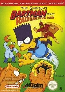 The Simpsons Bartman Meets Radioactive Man PAL NES