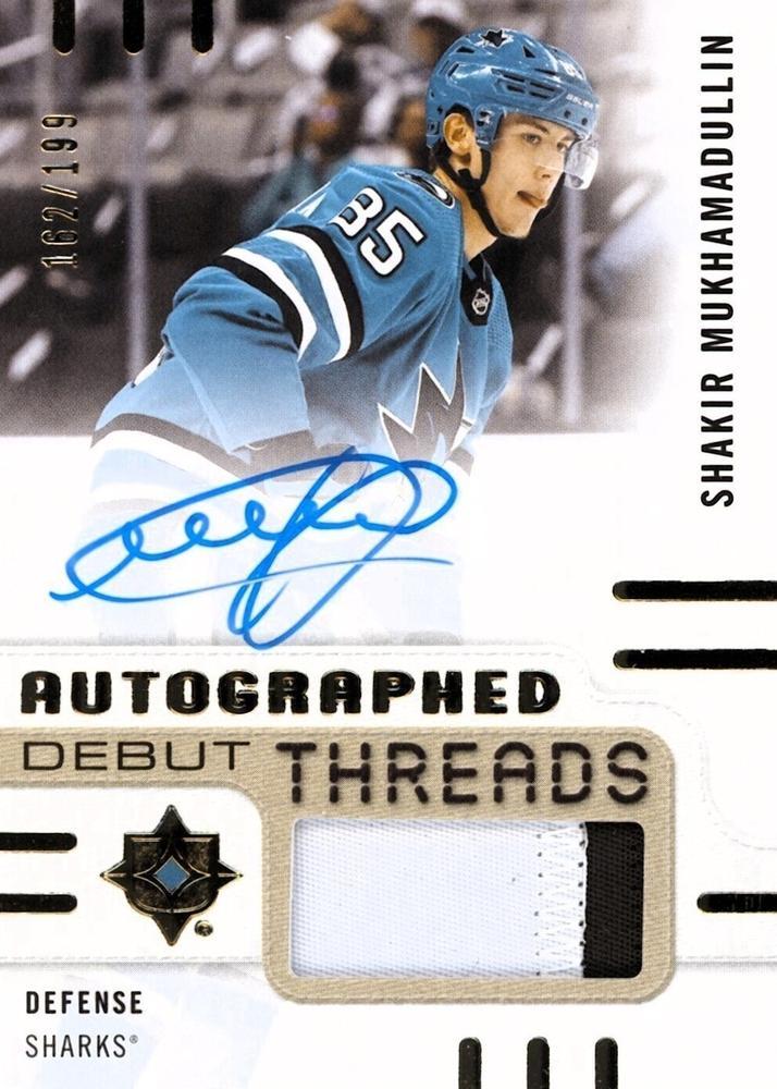 Shakir Mukhamadullin #ADT-MU 2024 Ultimate Collection Autograph Debut Threads Hockey