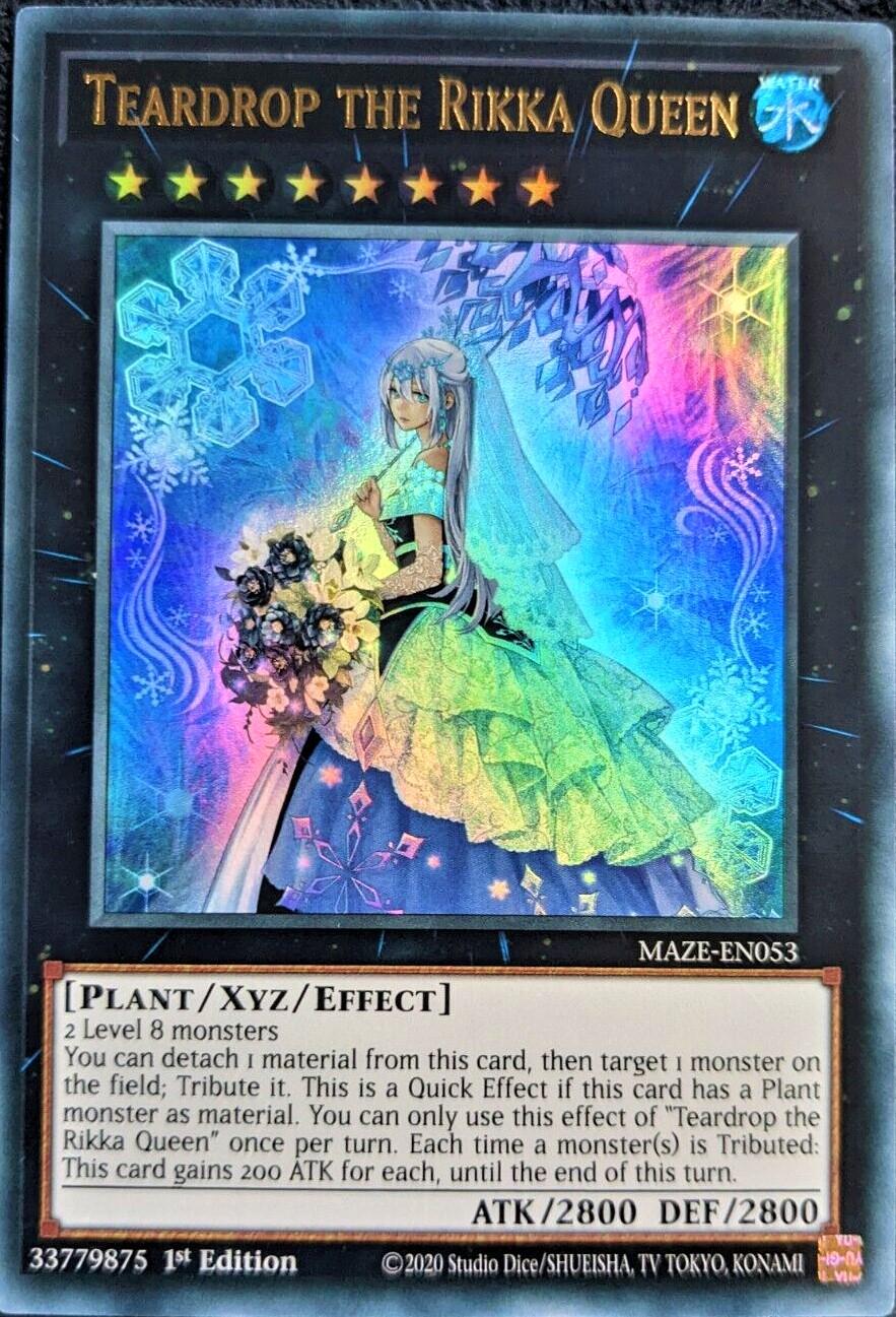 Teardrop the Rikka Queen MAZE-EN053 YuGiOh Maze of Memories