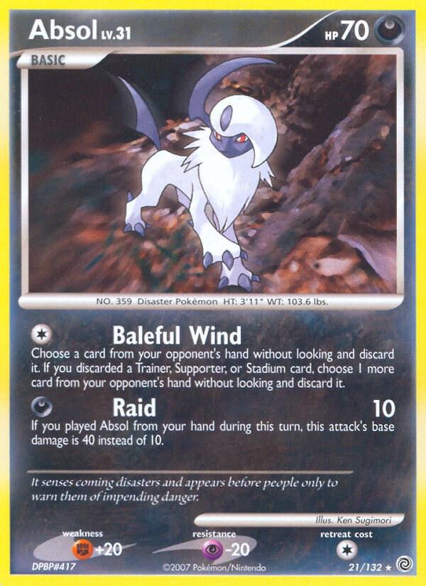 Absol #21 Pokemon Secret Wonders