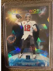 Tom Brady #OTW-TBF Football Cards 2021 Panini Clearly Donruss Out of this World