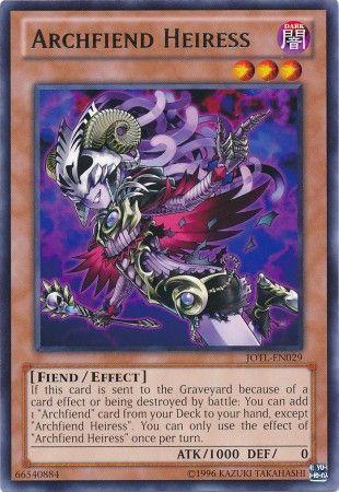 Archfiend Heiress JOTL-EN029 YuGiOh Judgment of the Light