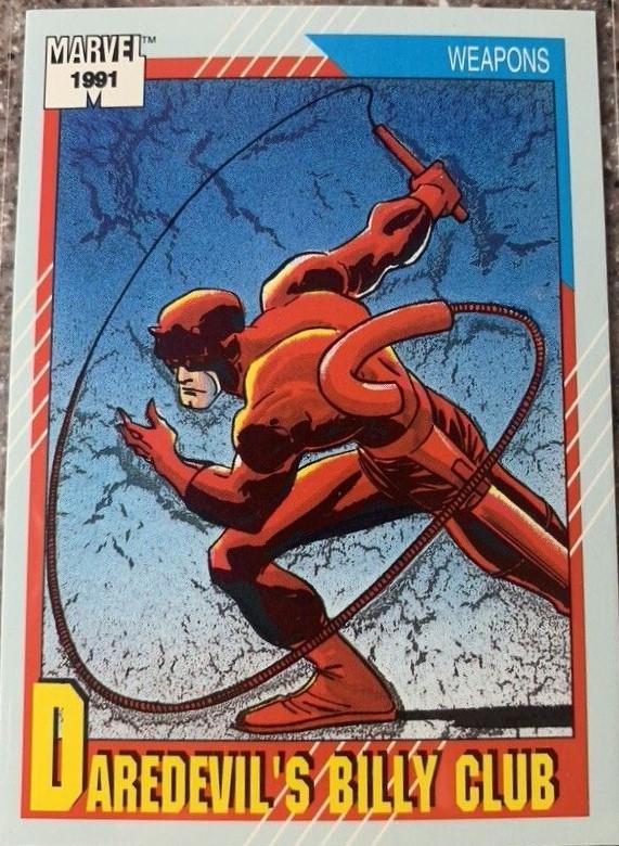 Daredevil's Billy Club #129 Marvel 1991 Universe