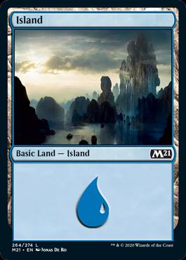 Island #264 Magic Commander 2021