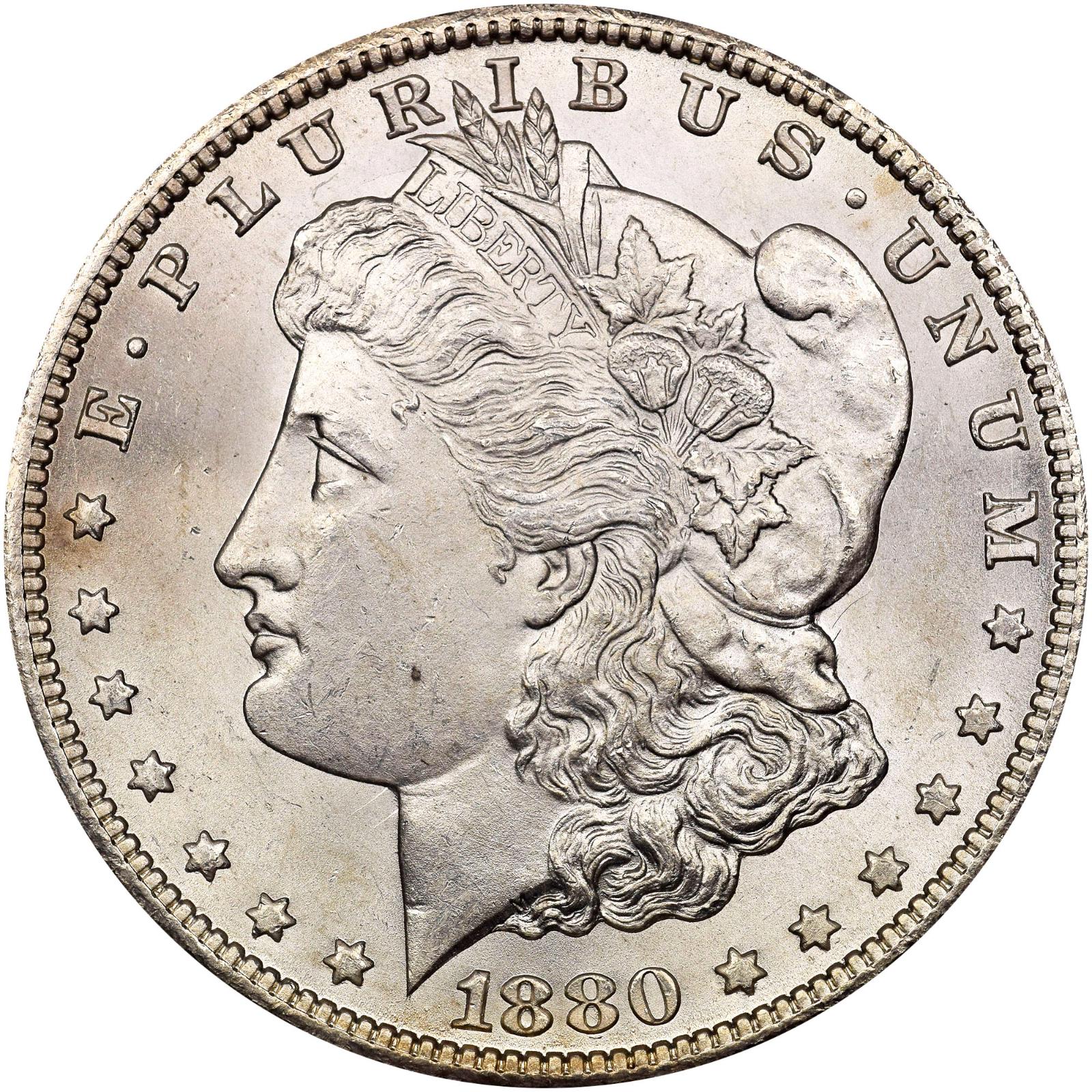 1880 Coins Morgan Dollar