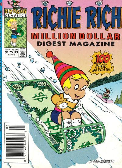 Richie Rich Million Dollar Digest #20 (1991) Comic Books Richie Rich Million Dollar Digest