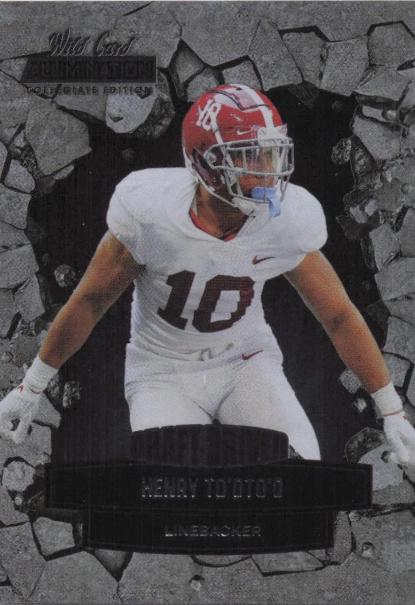 Henry To'oto'o Football Cards 2021 Wild Card Alumination NIL