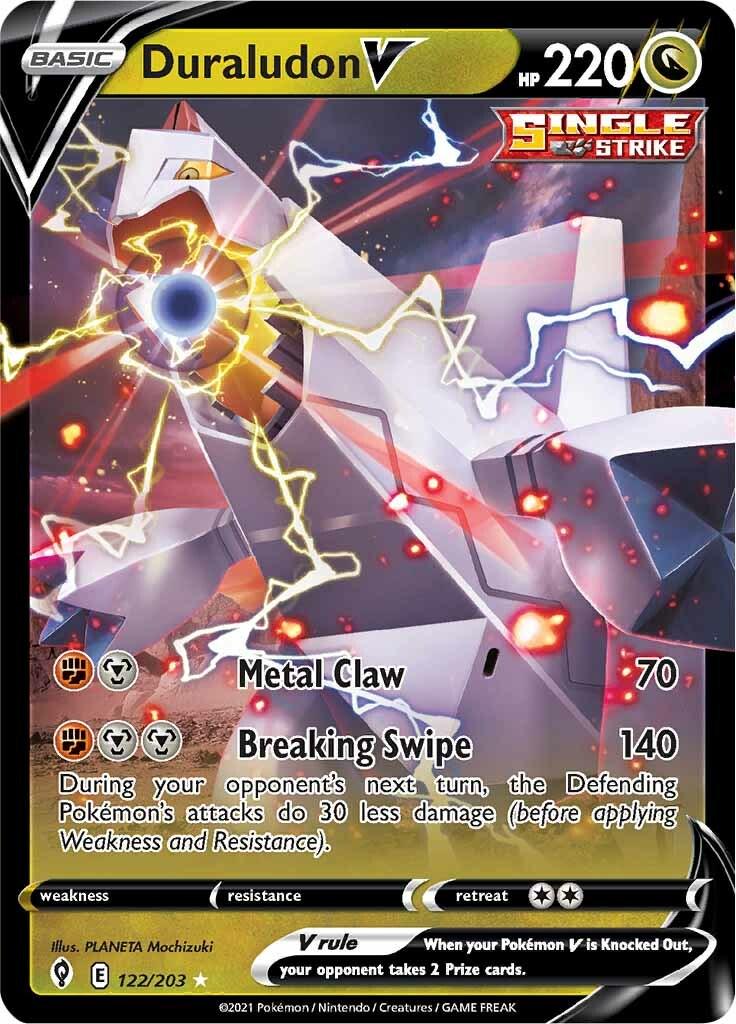 Duraludon V #122 Pokemon Evolving Skies