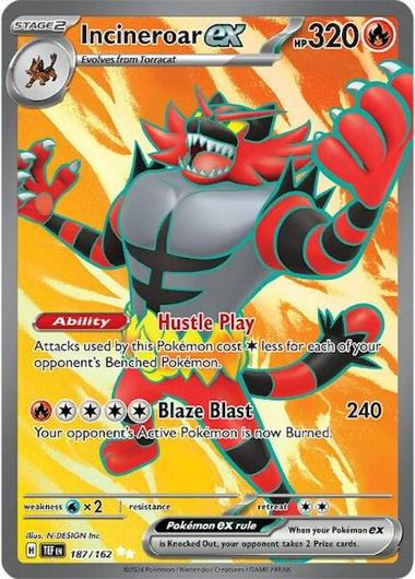 Incineroar ex #187 Cover Art