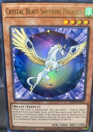 Crystal Beast Sapphire Pegasus BLCR-EN053 Cover Art