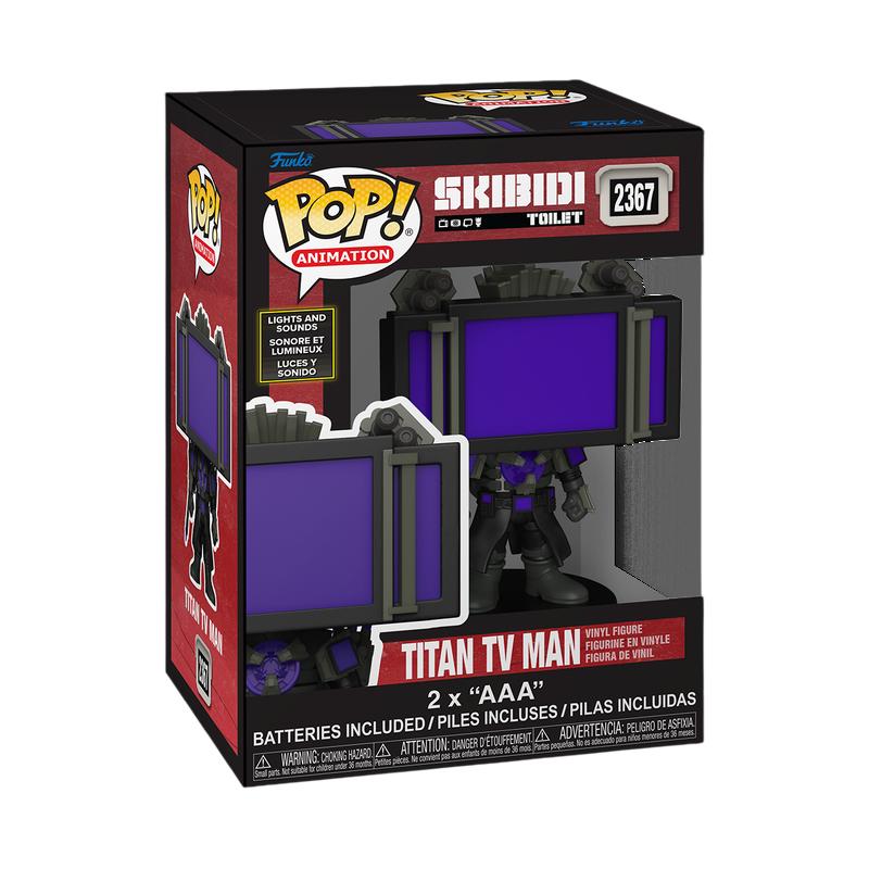 Titan TV Man #2367 Skibidi Toilet Funko Pop box and figure