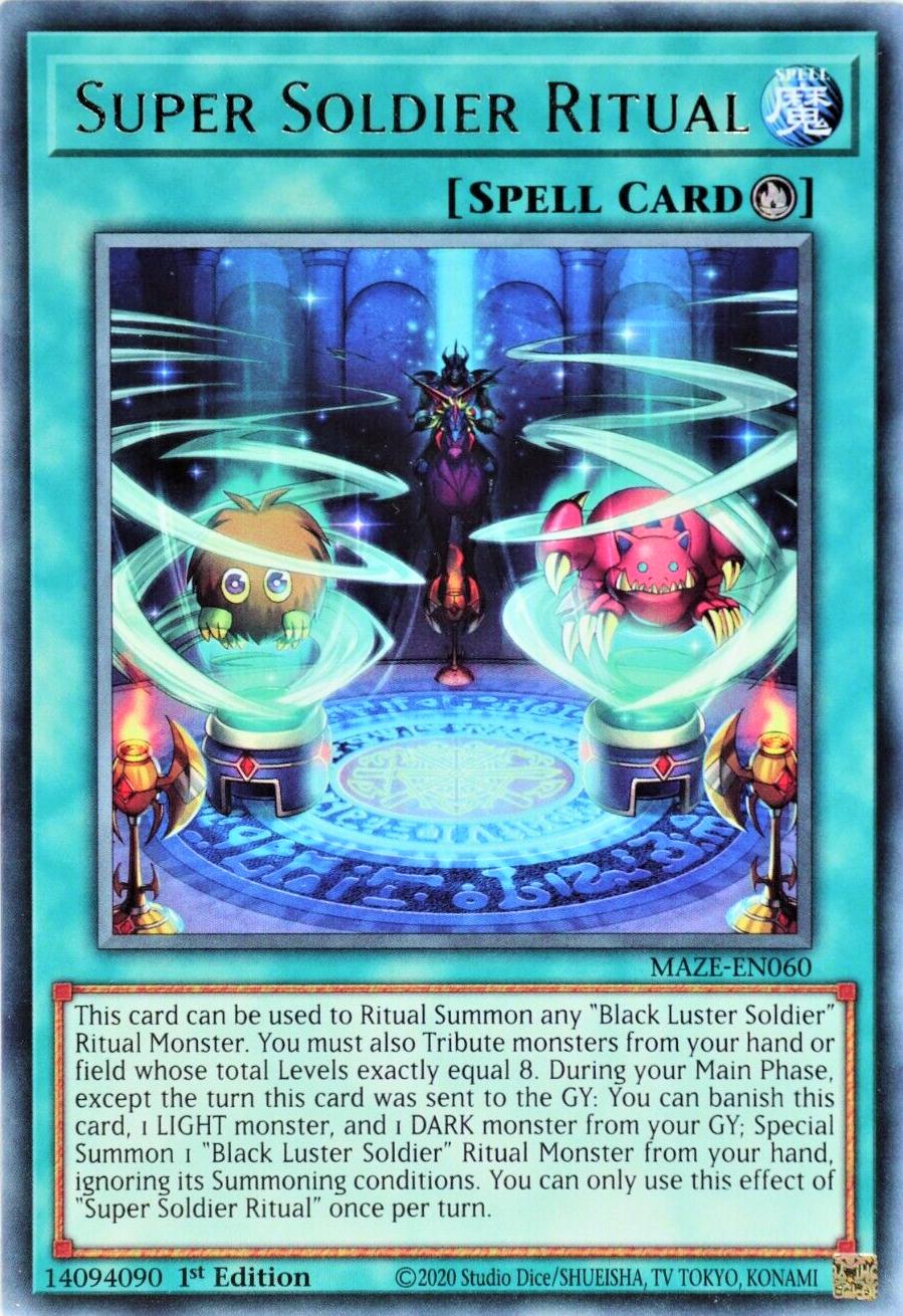 Super Soldier Ritual MAZE-EN060 YuGiOh Maze of Memories