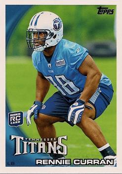 Rennie Curran #19 Football Cards 2010 Topps
