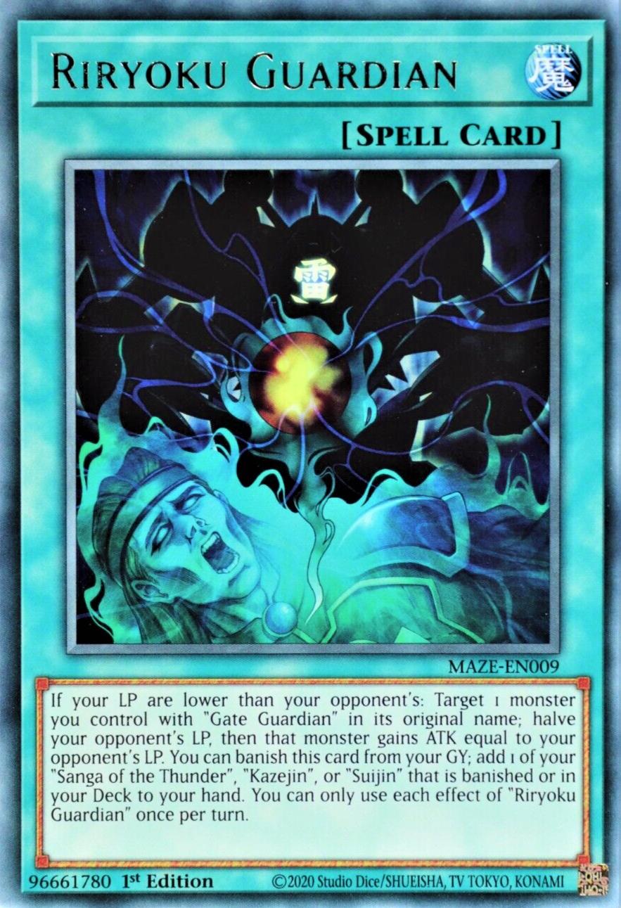 Riryoku Guardian MAZE-EN009 YuGiOh Maze of Memories