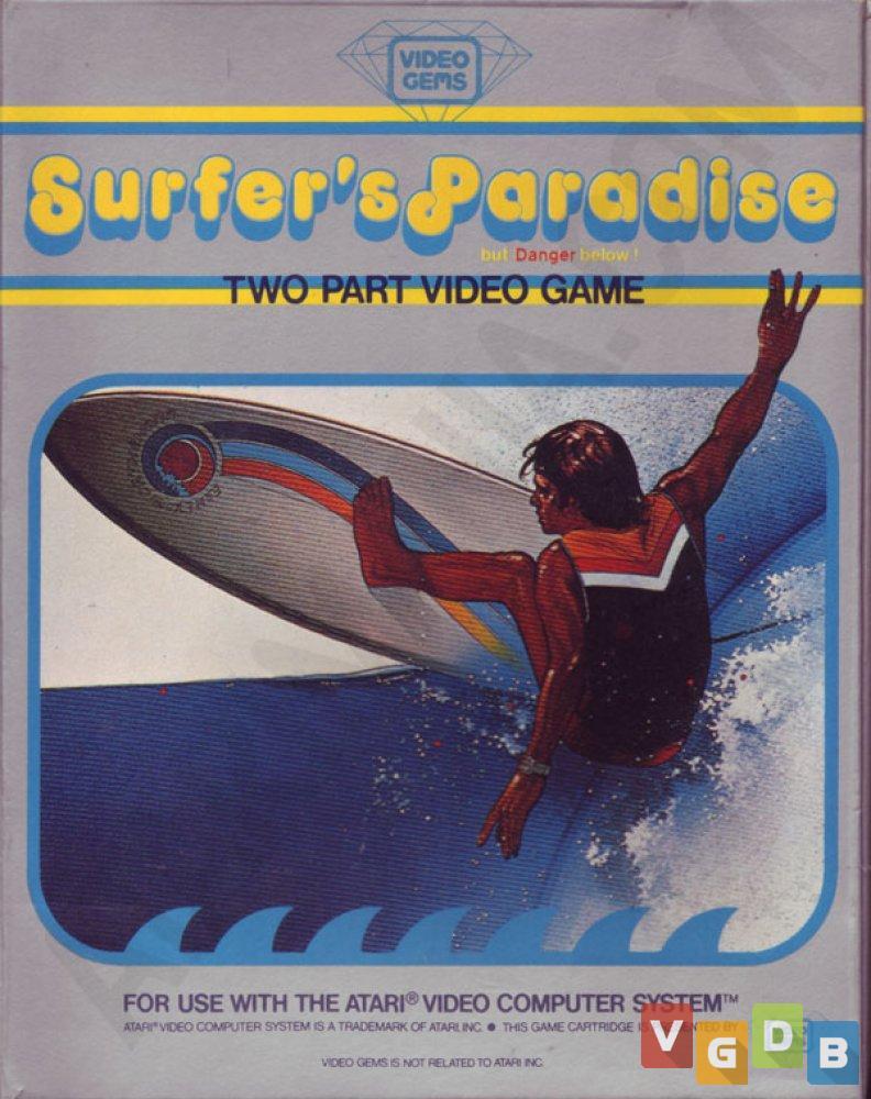 Surfer's Paradise But Danger Below! Atari 2600