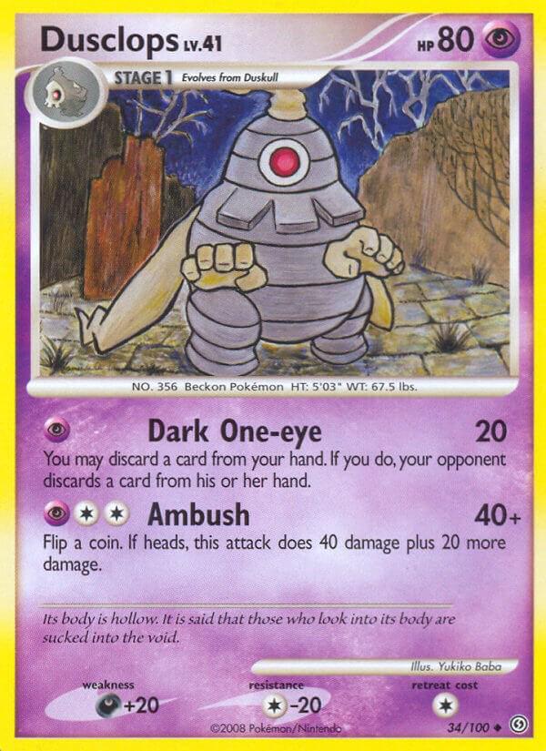 Dusclops #34 Pokemon Stormfront