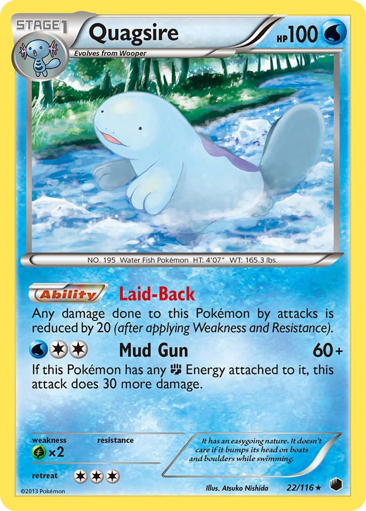 Quagsire #22 Pokemon Plasma Freeze
