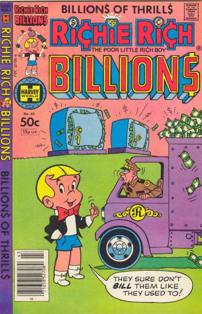 Richie Rich Billions #43 (1981) Comic Books Richie Rich Billions