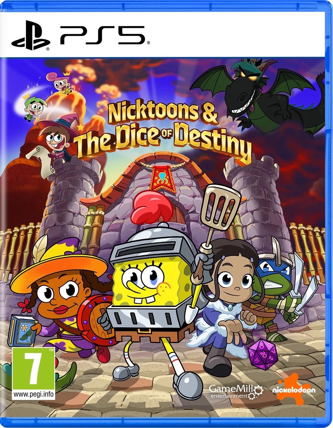 Carátula de Nicktoons & the Dice of Destiny para PS5 (edición PAL España)