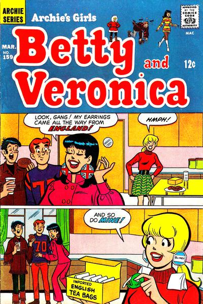 Archie's Girls Betty and Veronica #159 (1969) Comic Books Archie's Girls Betty and Veronica