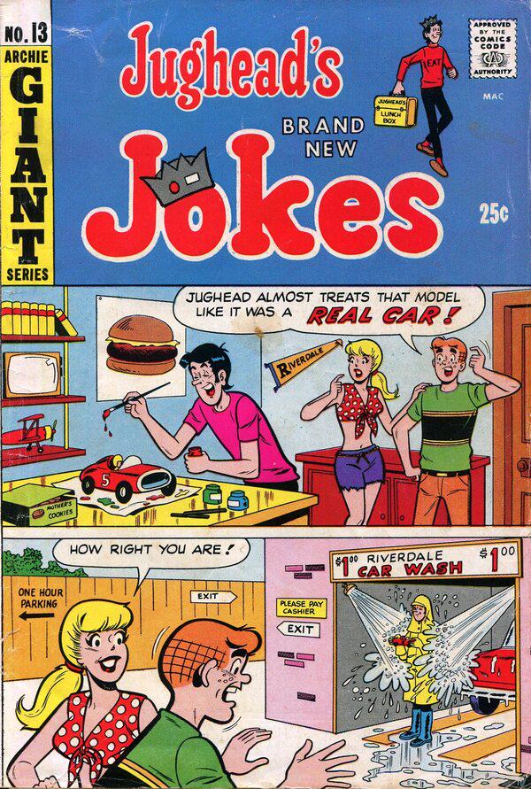 Jughead's Jokes #13 (1969) Comic Books Jughead's Jokes