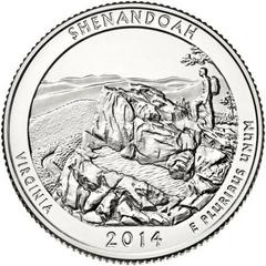 2014 S [SHENANDOAH] Coins America the Beautiful Quarter Prices