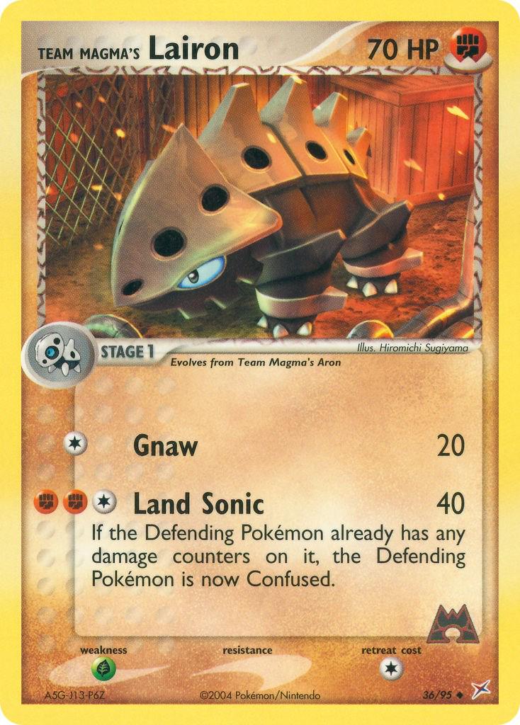 Lairon #36 Pokemon Team Magma & Team Aqua