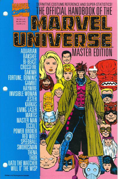 Official Handbook of the Marvel Universe #21 (1992) Comic Books Official Handbook of the Marvel Universe