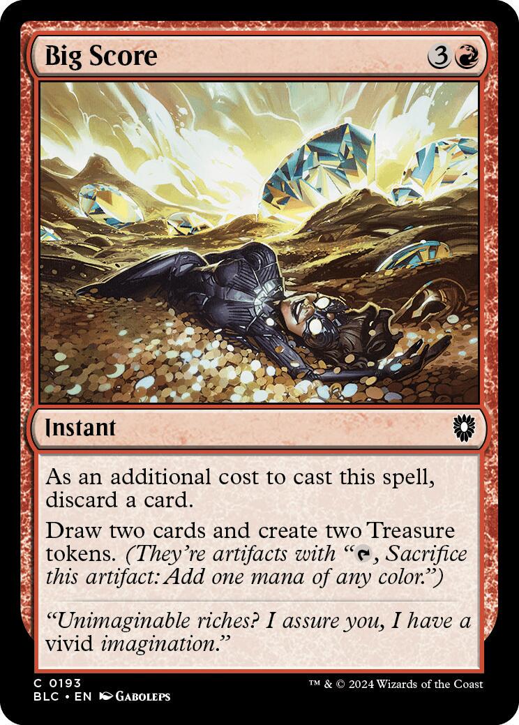 Big Score (Magic Bloomburrow Commander)