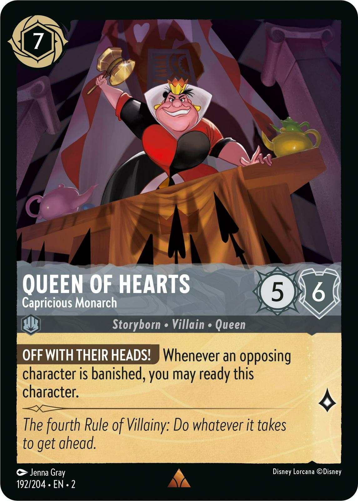 Queen of Hearts - Capricious Monarch [Foil] #192