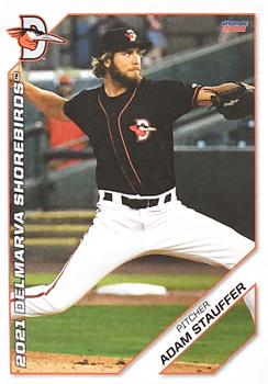 Adam Stauffer #27 2021 Choice Delmarva Shorebirds Baseball