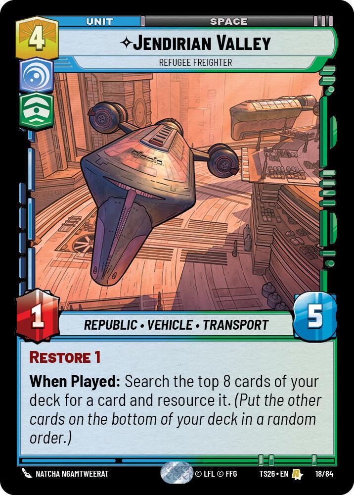 Jendirian Valley - Refugee Freighter #18 Prices | Star Wars