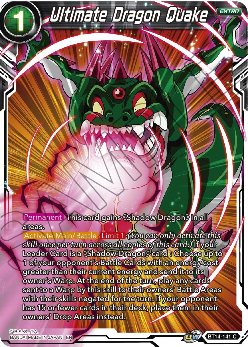 Ultimate Dragon Quake BT14-141 Dragon Ball Super Cross Spirits