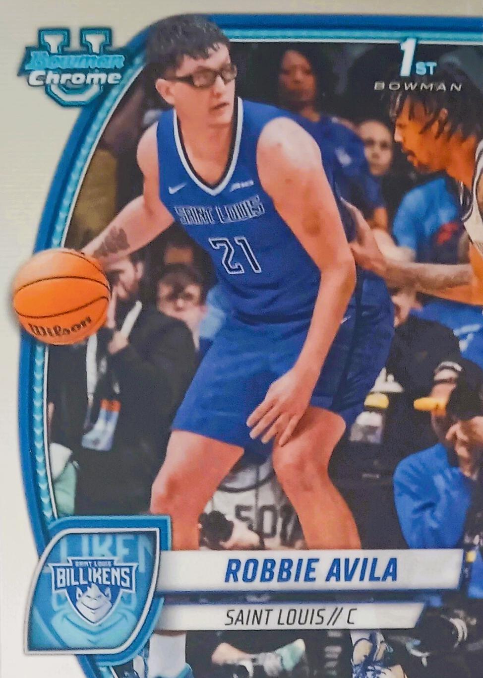 Robbie Avila #61 Basketball Cards 2024 Bowman Chrome University