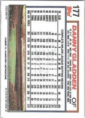 Back Of Card | Danny Gladden Baseball Cards 1992 Topps