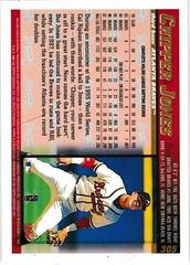 Back Of Card | Chipper Jones Baseball Cards 1998 Topps