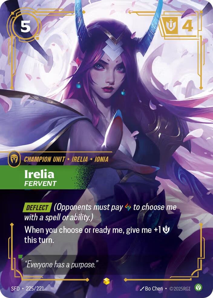 その他 Irelia Fervent Riftbound overnumber 225 Irelia - Fervent #225 Prices | Riftbound Spiritforged