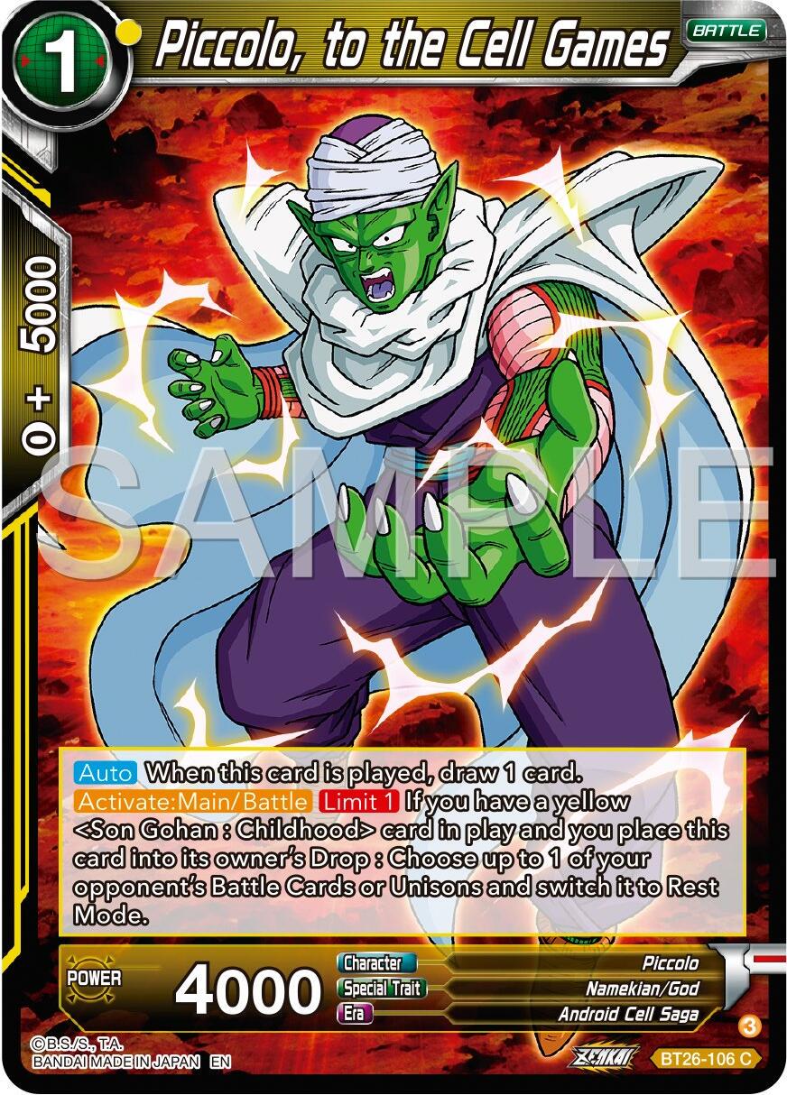 Piccolo, to the Cell Games BT26-106 Dragon Ball Super Ultimate Advent