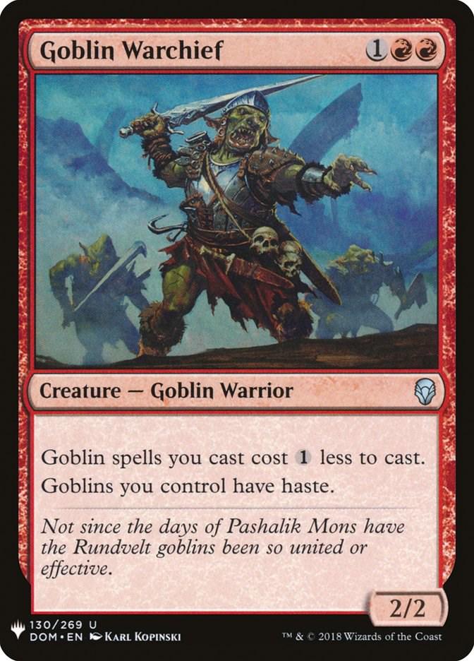Goblin Warchief (Magic The List Reprints)