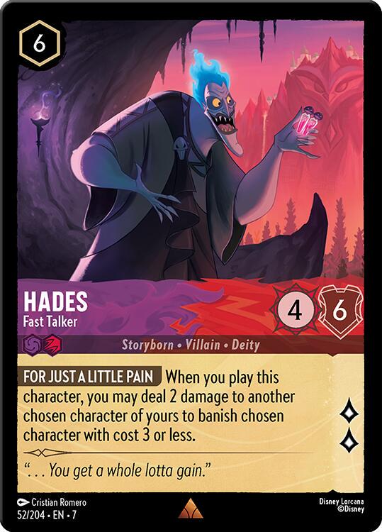 Hades - Fast Talker #52 Lorcana Archazia's Island