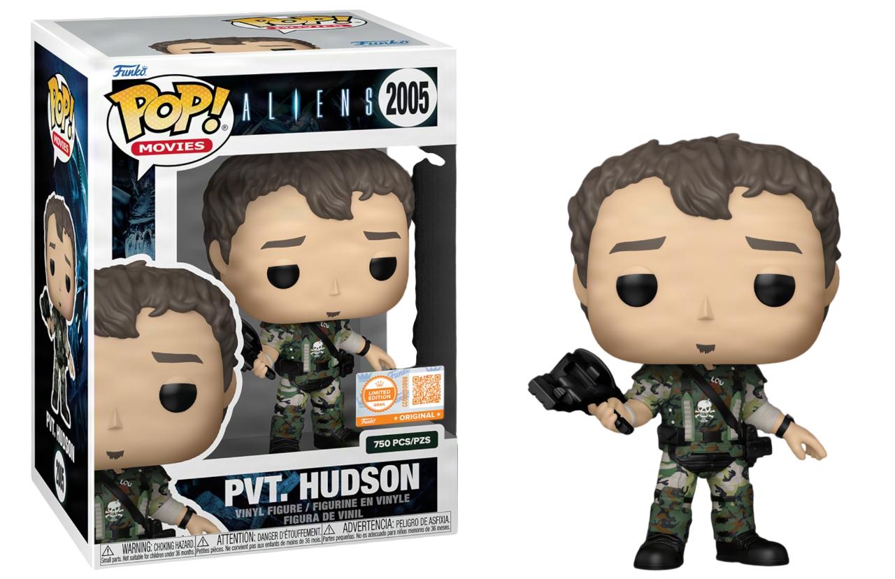 PVT. Hudson #2005 Aliens Funko Pop box and figure