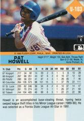 Back | Pat Howell Baseball Cards 1992 Fleer Update