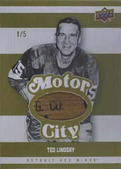 Ted Lindsay #MCM-TL 2025 Upper Deck Detroit Red Wings Centennial Motor City Materials Hockey