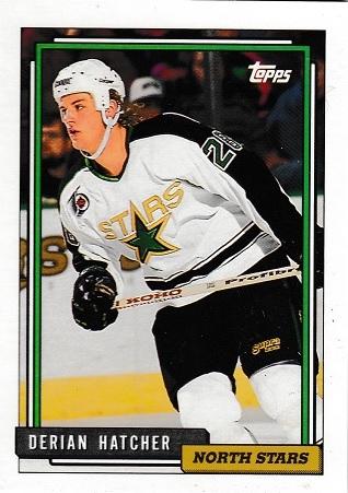 Derian Hatcher #405 Hockey Cards 1992 Topps