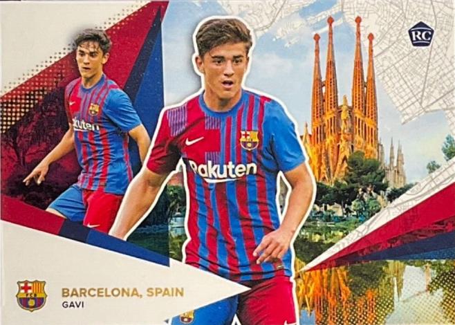 Gavi #35 Soccer Cards 2021 Topps FC Barcelona