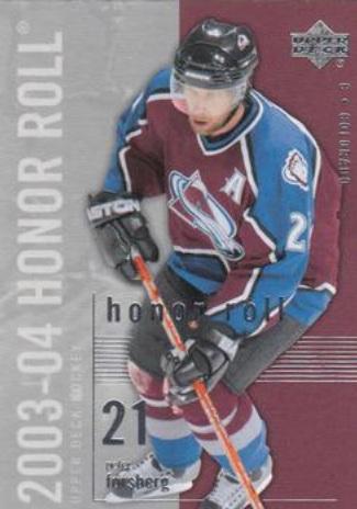 Peter Forsberg #20 2003 Upper Deck Honor Roll Hockey
