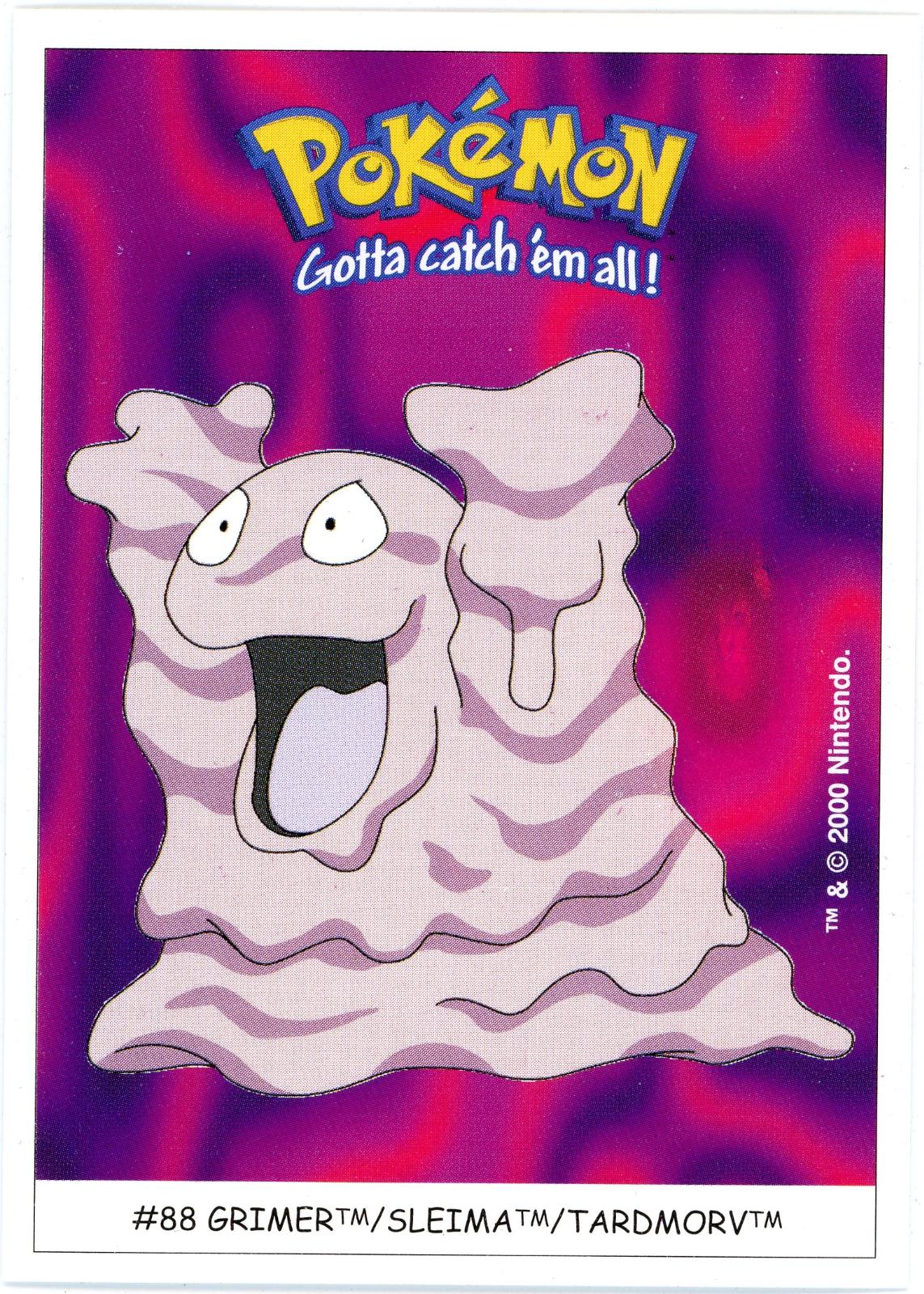 Grimer #88 Pokémon Card from Pokemon 2000 Dunkin Boomer Set 