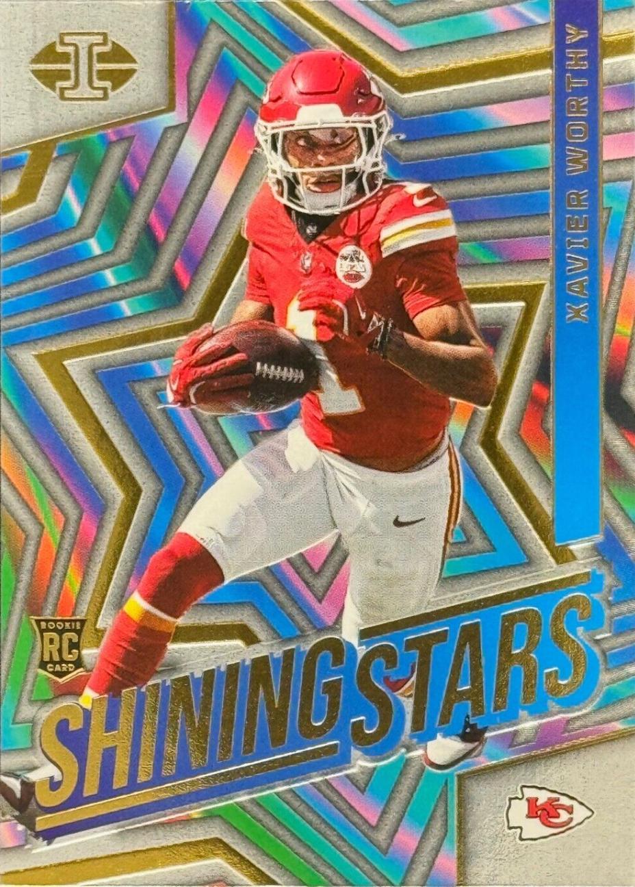 Xavier Worthy #6 Football Cards 2024 Panini Illusions Shining Stars