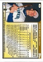 Back Of Card | Russ Davis Baseball Cards 1999 Topps